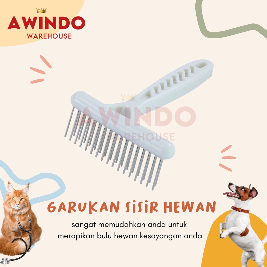 SISIR GARUKAN - Sisir Garukan Kulit Rambut Bulu Hewan Kucing Anjing Kelinci