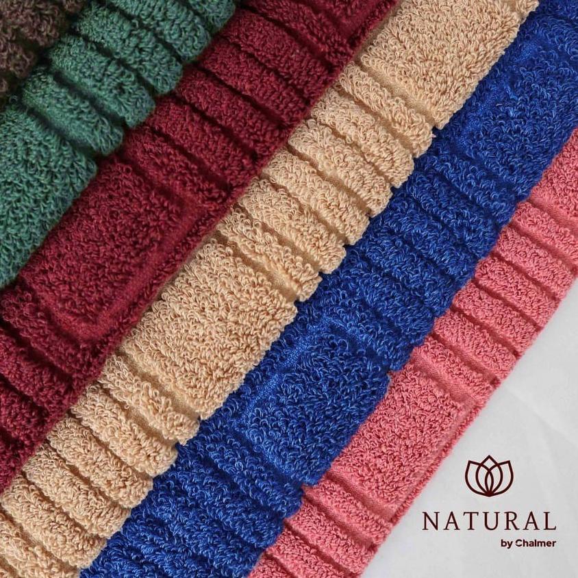 ♝ KESET HANDUK CHALMER KESET KAKI HANDUK HOTEL NATURAL CHALMER 40x60CM ➬