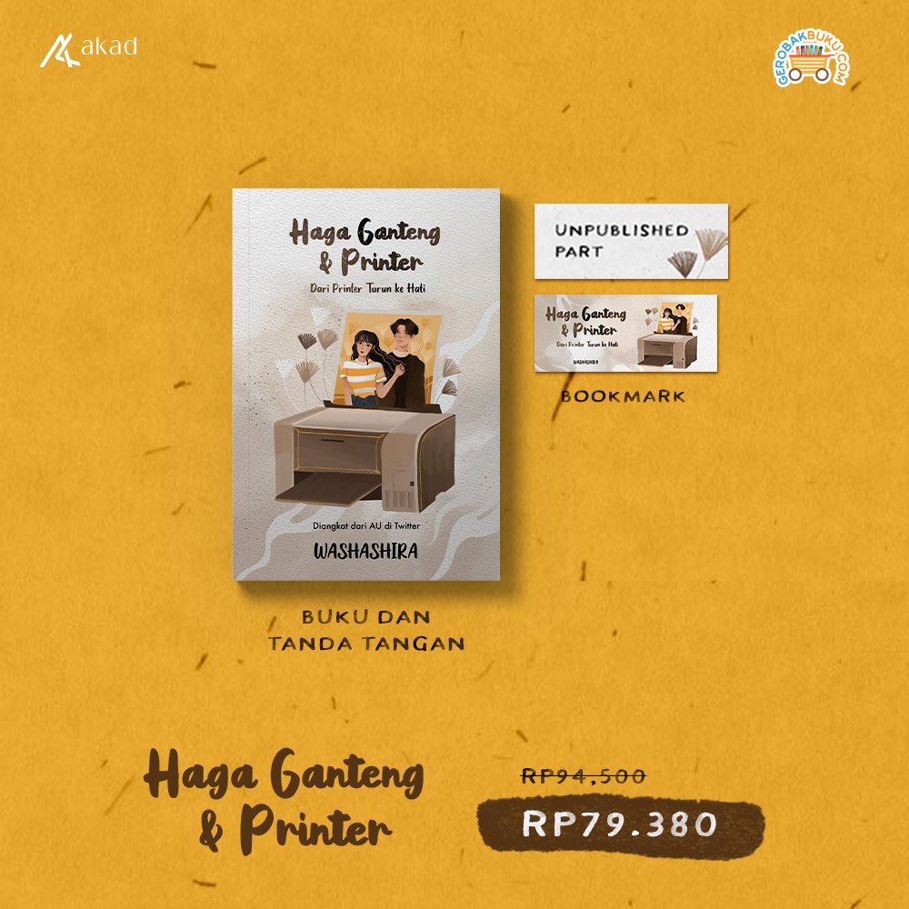 Pre Order Haga Ganteng & Printer