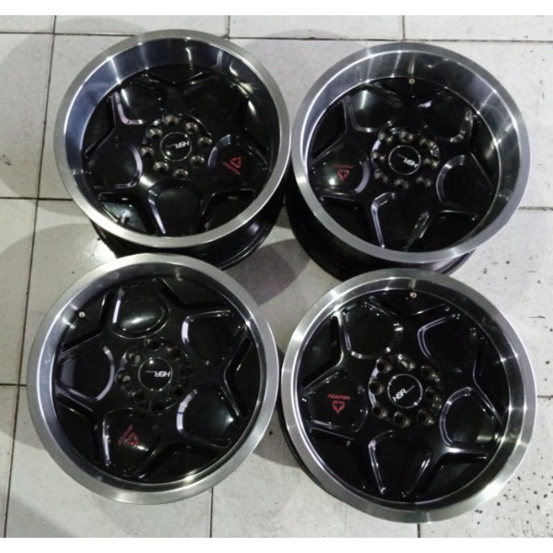 Velg Mobil Bekas Celong HSR Myth Ring 16x7/8 H4x100/114 ET35/40 Buat Jazz Vios City Yaris Freed Avanza Livina