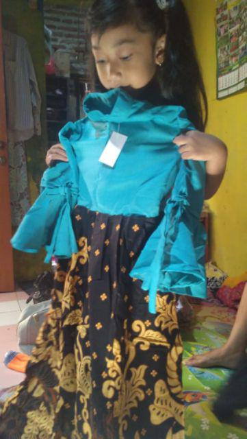 Gamis Batik Anak Usia 10-13th Couple Keluarga