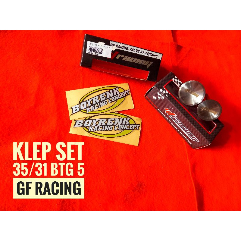 KLEP SET KLEP SET GF RACING 36/31 - 35/31 -34/29 -27/23 - BOYRENK RACING