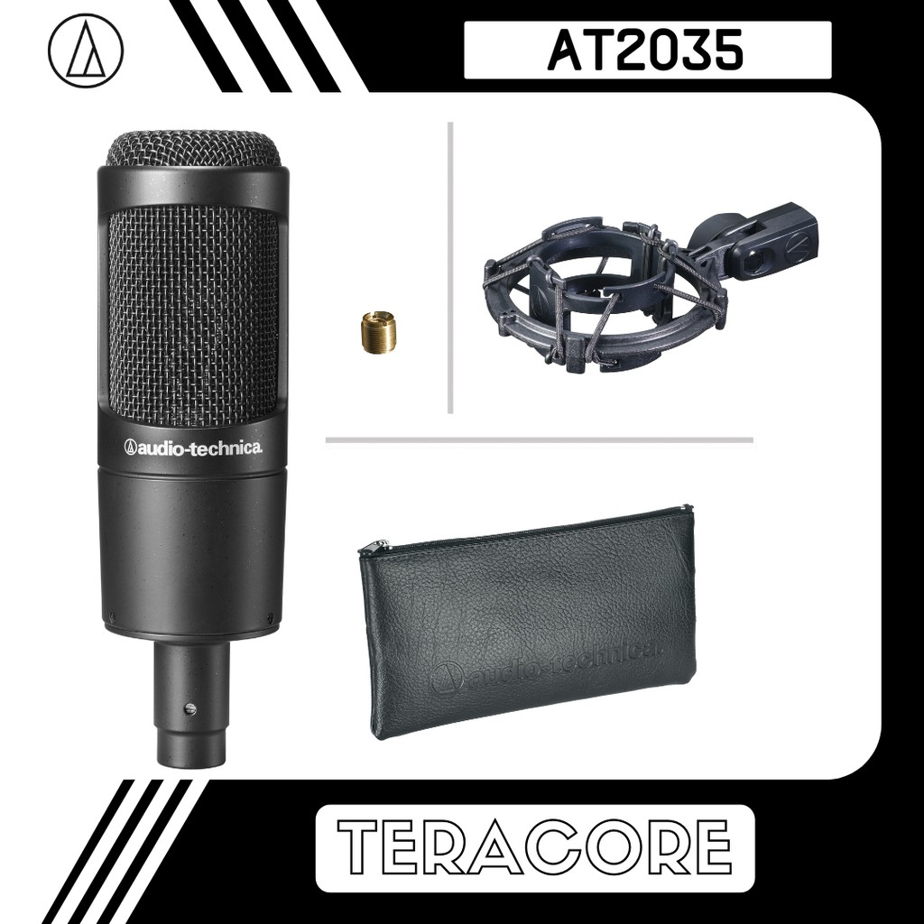 Audio Technica AT2035 AT 2035 Mic Condenser Microphone Recording Vocal