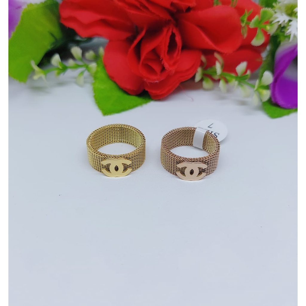 Cincin titanium perhiasan wanita jewelry 0105-01008