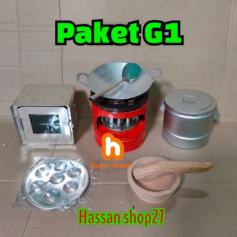 Paket masak  masakan  mini  seri G Paket kompor  mini  minyak 