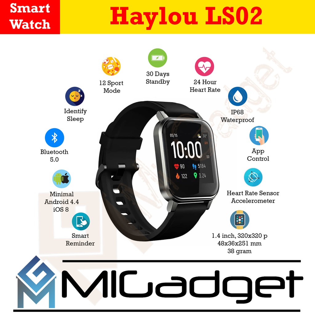 Haylou LS02 LS2 LS 02 LS-02 Haylou Smartwatch 2 International Version