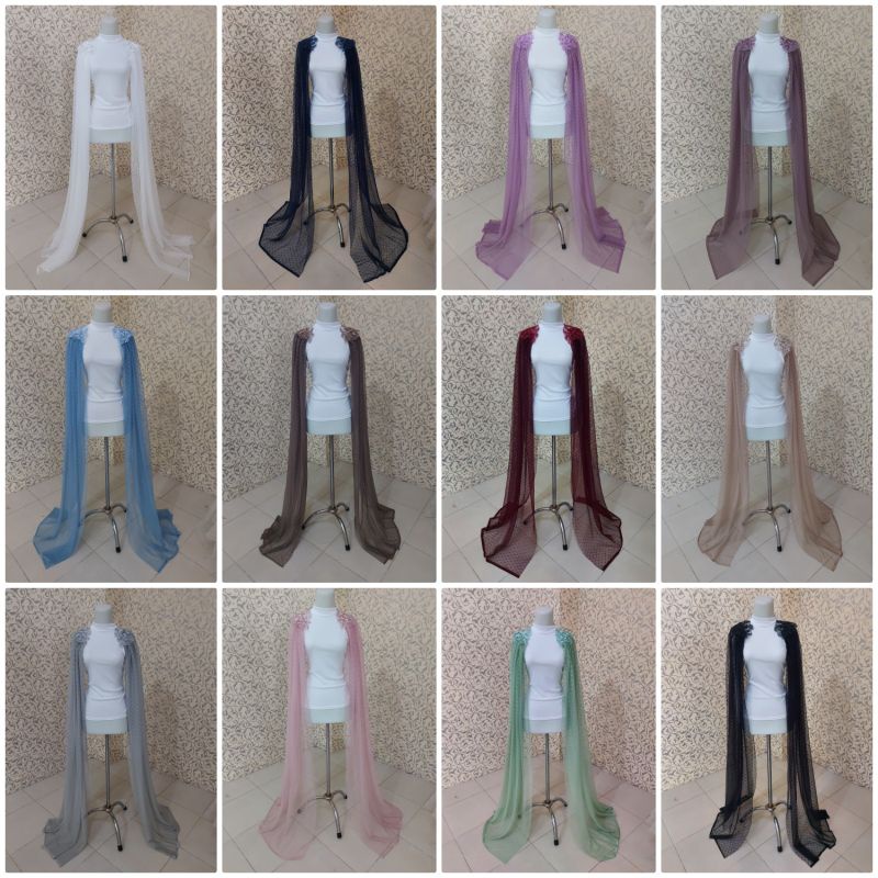 SAYAP GAUN PENGANTIN (SEPASANG) // SLAYER BAHU GAUN