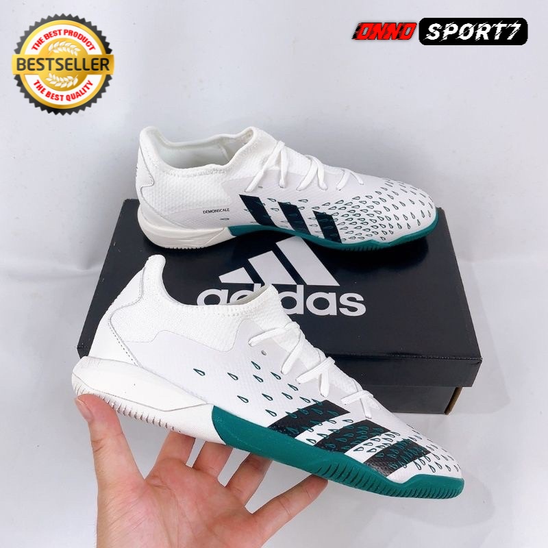 Sepatu Futsal Adidas Predator Freak .3 Low White Green
