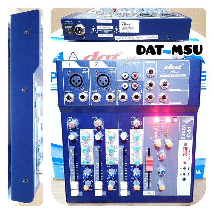 DAT M5U MIXER AUDIO 4 CHANNEL