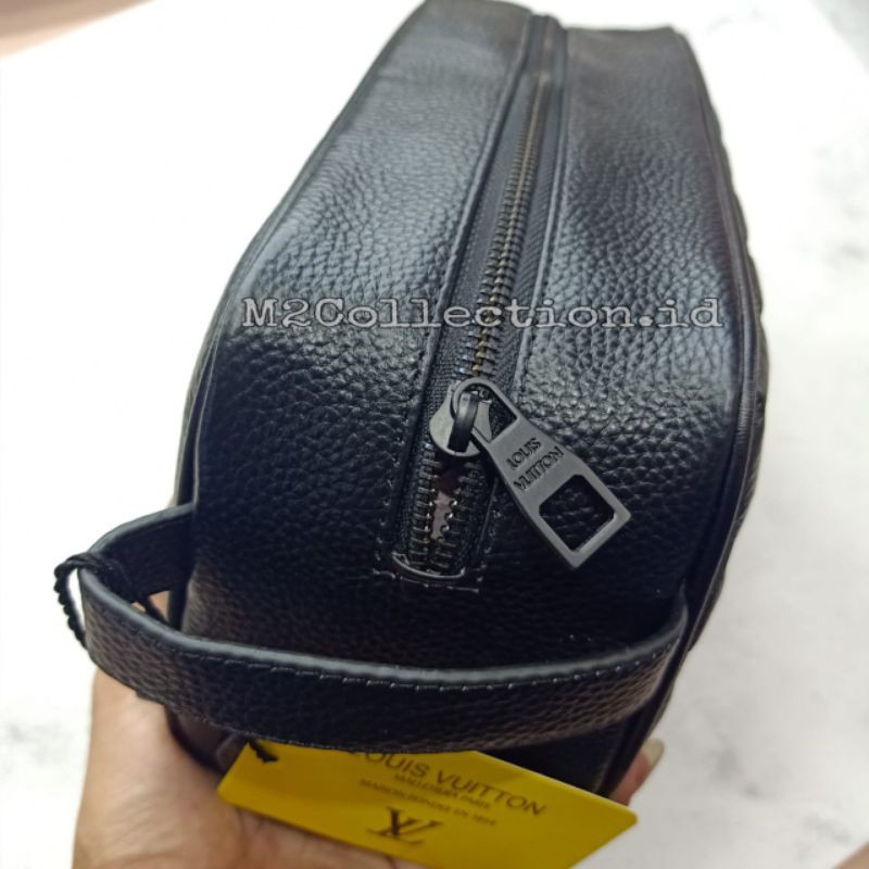 Pouch Bag/Handbag LV Damier Embos Leather Clutch/Tas Tangan Kulit Asli Import