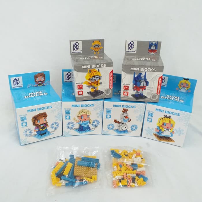 Lego Mainan Mini Blocks Karakter Frozen Transformer Buat Anak