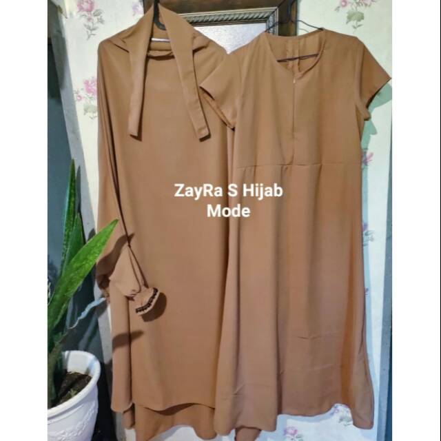 French khimar set baju, french khimar syar'i, khimar jumbo,french khimar basic