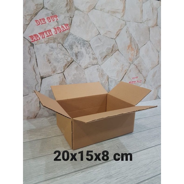 

Kardus / Box / uk. 20x15x8 cm / Karton packing polos baru ST