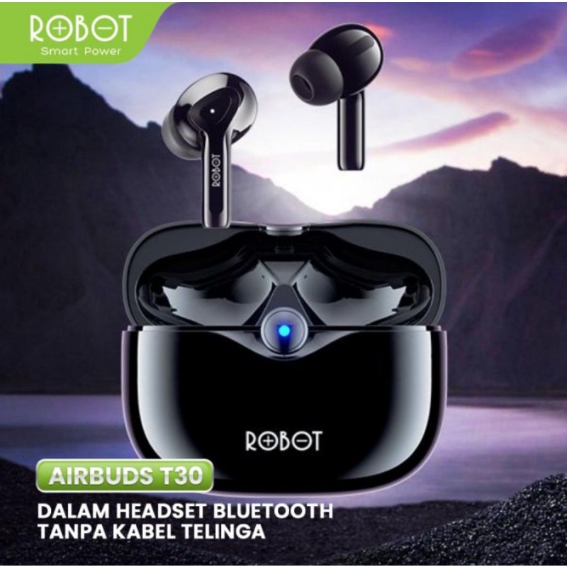 Robot Tws T30 Wireless Earphone Airbuds - Tws Robot T30 Bluetooth 5.3