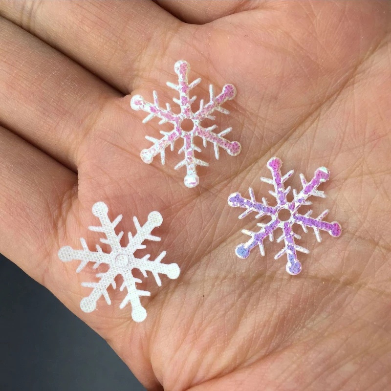 Hot Sale/300 Pcs Natal Klasik Shiny Snowflake Ornaments/Stiker Jendela Pohon Xmas Snowflakes Liburan Pesta Dekorasi Rumah