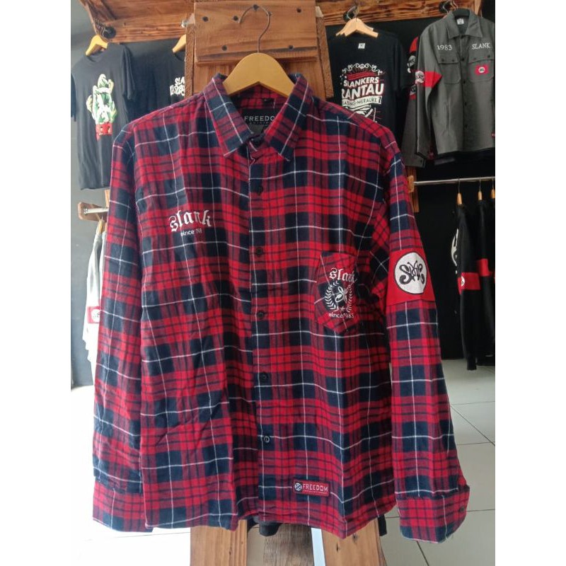 KEMEJA SLANK - PLANEL SLANK - KEMEJA - IWAKGACORRR_STORE