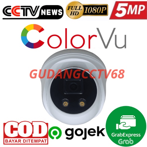 PAKET CCTV 8 CHANNEL 8 KAMERA 4INDOOR /N 4OUTDOOR COLORVU TURBO HD 5MP-1080P-2