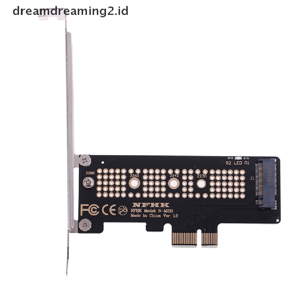 (LIKE) Nvme PCIe x4 x2 M.2 NGFF SSD Ke PCIe x1 adapter Kartu Konverter PCIe x1 Ke M.2 / M.2