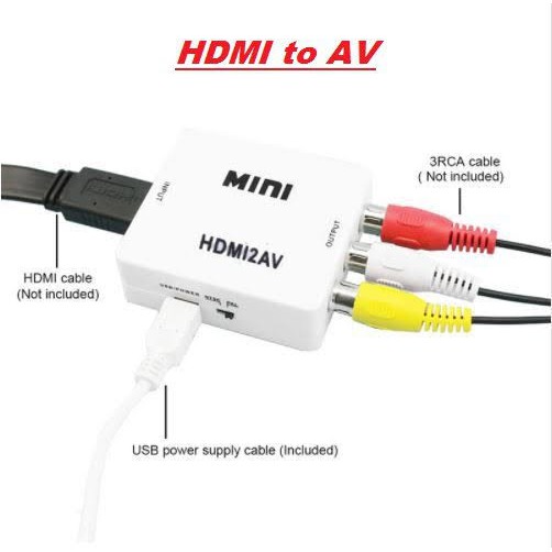 Kabel Converter HDMI to AV RCA Converter Adapter MINI HDMI2AV ADAPTER MINI BOX with audio