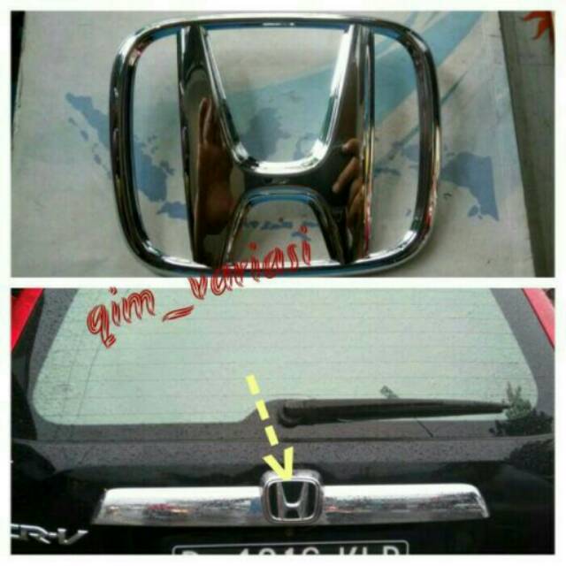 Emblem Logo H Honda Belakang CRV 2007 2008 2009 2010 2011 Oem