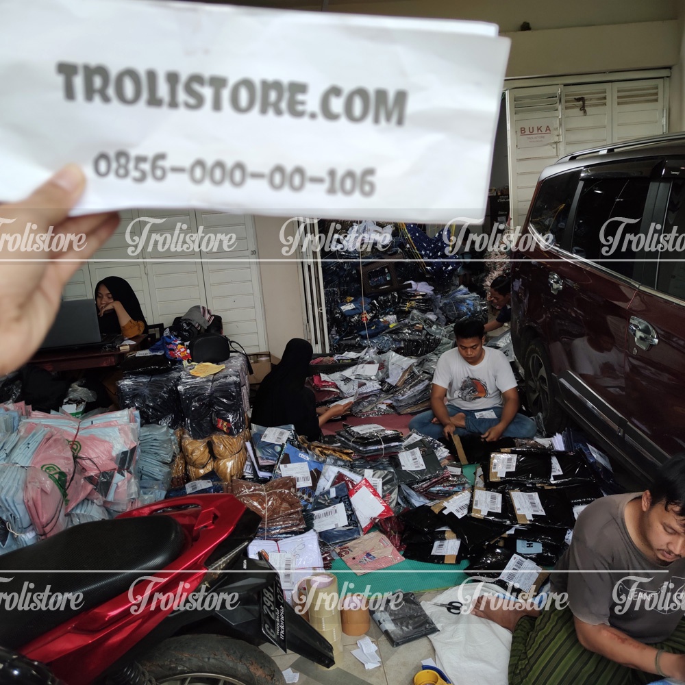 GROSIR TROLIS S M L setelan baju tidur piyama daster hyget oneset sultan busui baju celana HYGT-5