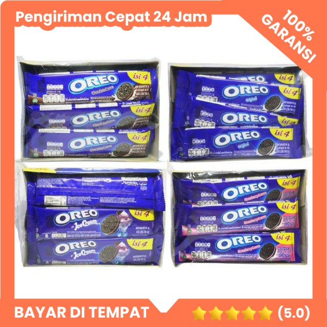 

Oreo Lup Box isi 12 Biskuit Oreo Sandwich Cream Snack Hampers Rembang