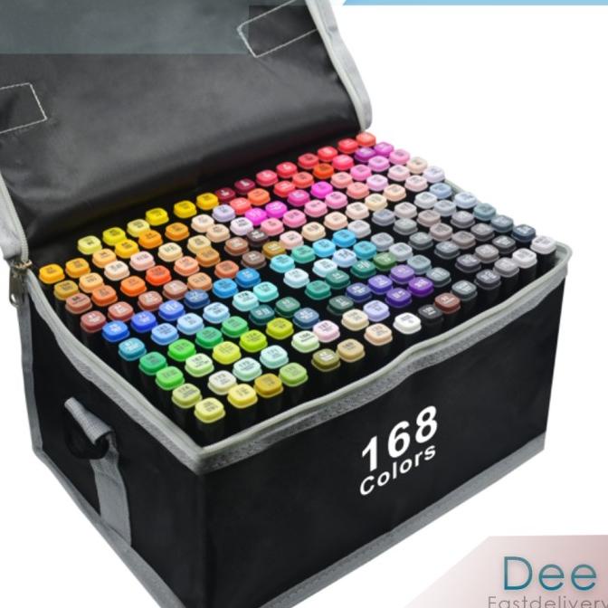 

Touch Art Marker 168 Color double headed marker set Multi Color Spidol