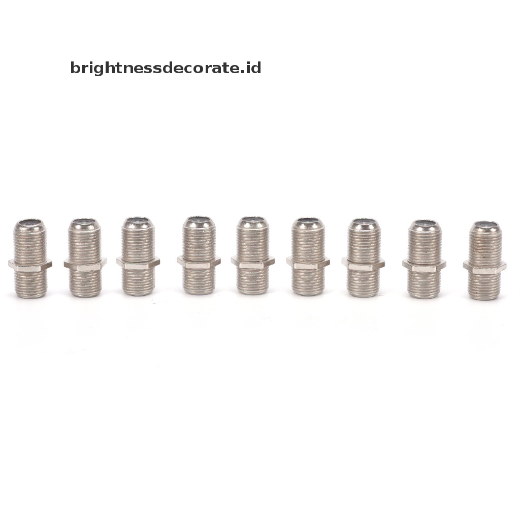 10 Pack Adapter Konektor Coupler Female F / F Jack RG6 Coax Coaxial Kabel