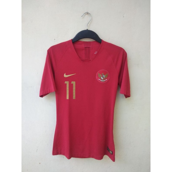 Jersey Baju Bola Timnas Indonesia Home 2018 Original Nike Matchworn