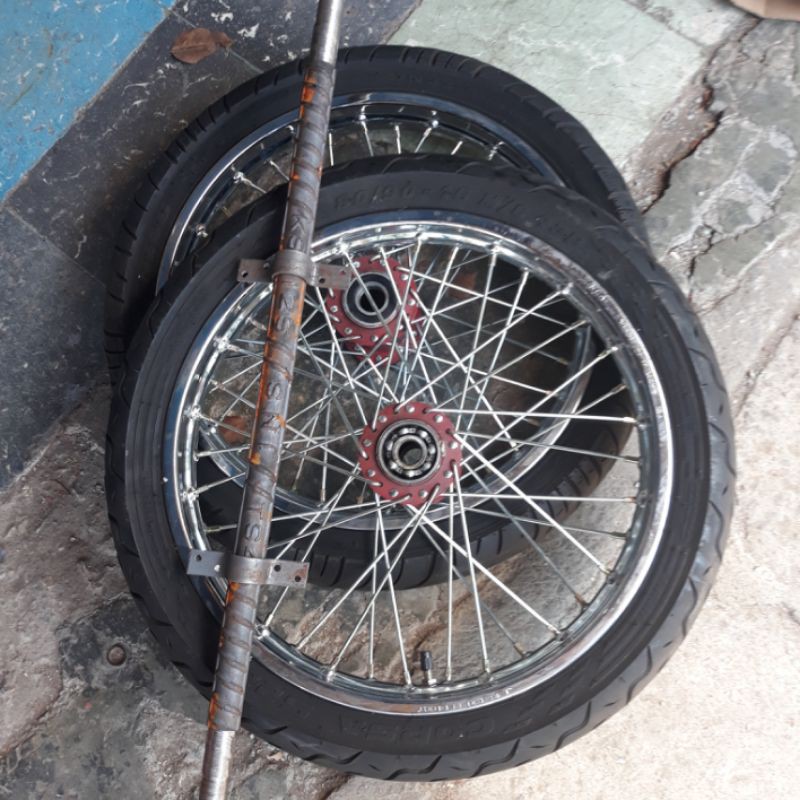 Roda Gerobak Ring 17 inch Jari Jari Roda Gerobak Dorong 17 inch