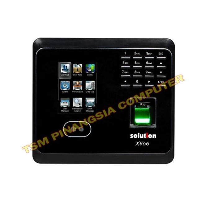 Solution X-606 S Absensi Sidik Jari Finger Print Dan Wajah