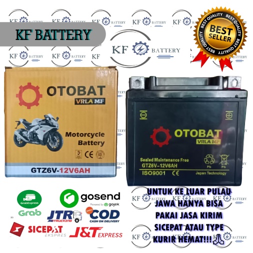 Jual Aki Motor Cb 150r Pcx 150 Beat Pop Gtr 150 Sonic Gtz6v Otobat Mf Shopee Indonesia