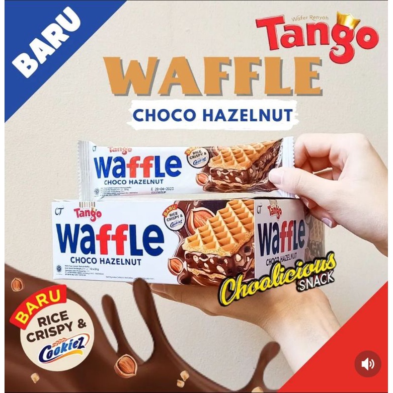 

Wafer tango waffle rasa choco hazelnut 25gr 1 box (12pcs)