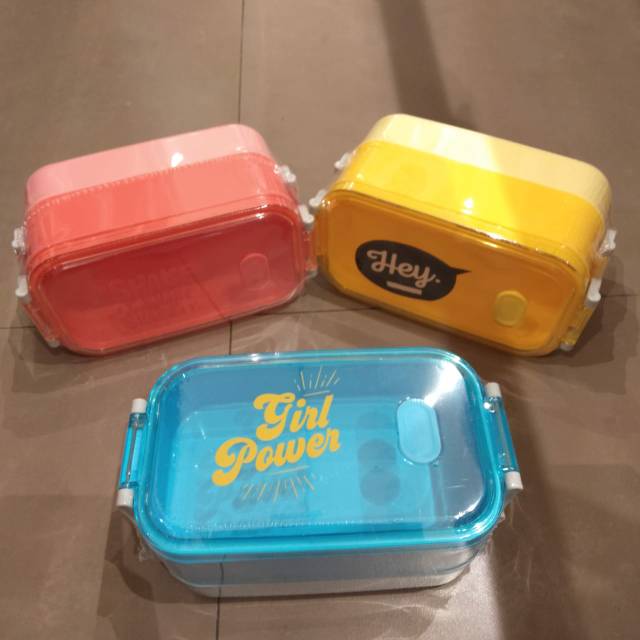 Double layered bento box miniso