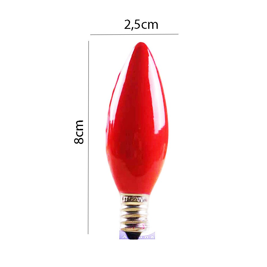 lampu lombok bohlam merah led E12