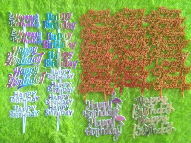 Ti-0135-c Cake Topper Tulisan Idul Fitri Lebaran Tempel Mix