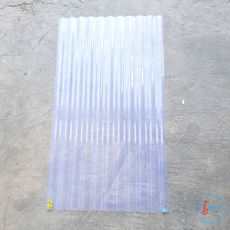Atap Fiber Gelombang Transparan 1,5m TEBAL Kanolite