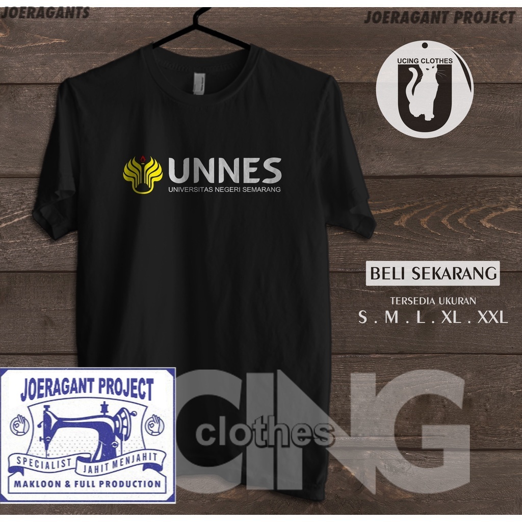 Kaos Baju Kampus UNNES Universitas Negeri Semarang Logo Kaos Distro