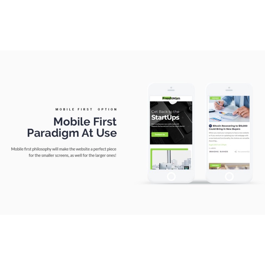 Freshmen - Startup Company WordPress Elementor Theme