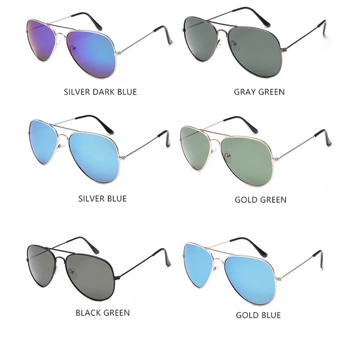 KACAMATA PANTAI KACAMATA ANTI SILAU Kacamata Fashion Unisex Bahan Metal Kacamata Matahari kacamata dewasa murah Kacamata Wanita Kacamata Pantai