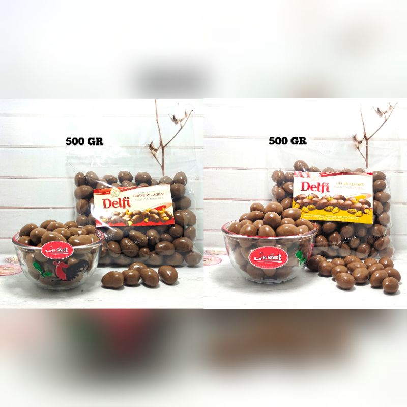 

Coklat Dragees Delfi Almond and Delfi Almond/Mede Chocolate 500gr