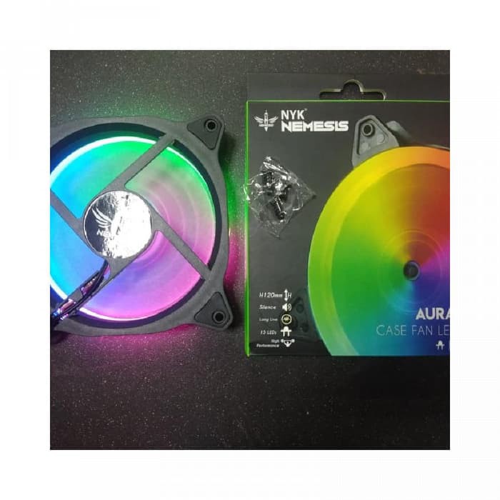 Fan Casing 12cm NYK AURA Nemesis LED RING Auto RGB Gaming Fan Case