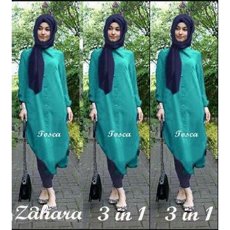 Dijual Promo Hijab Zahara Rayon Set 3in1 Berkualitas Limited