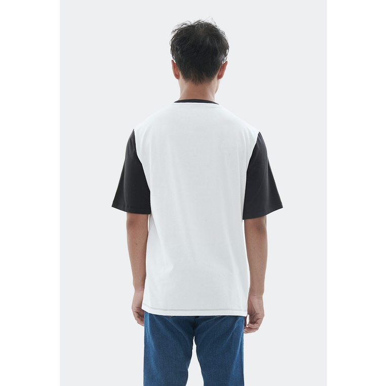 MANZONE Kaos lengan pendek pria STENO-BLACK