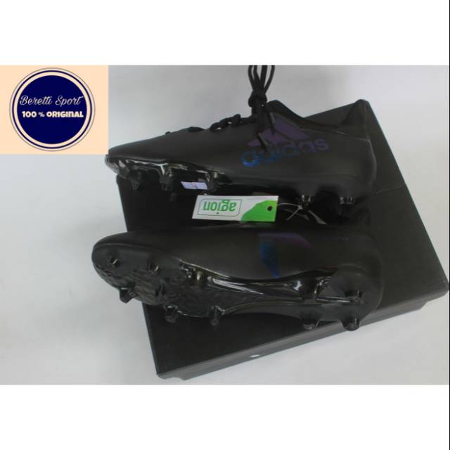 Sepatu Bola Adidas X17.3 fg black blue