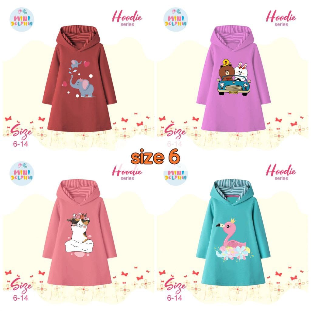 TUNIK HOODIE MINI DOLPHIN