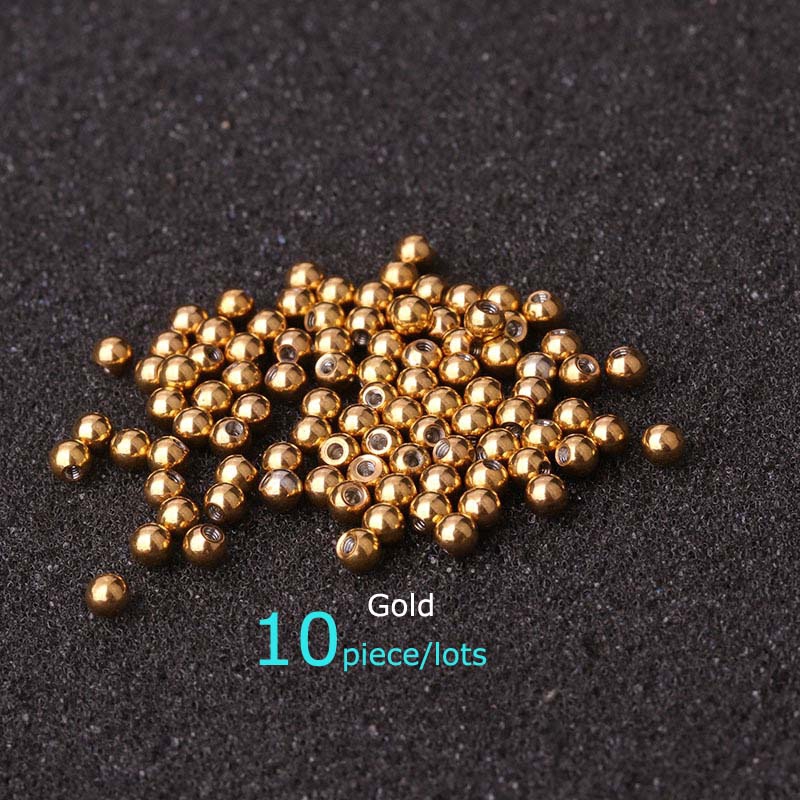 10pcs/lots Stainless Steel Screw Ball Bead For Ear Cartilage Helix Tragus Piercing DIY Accessories