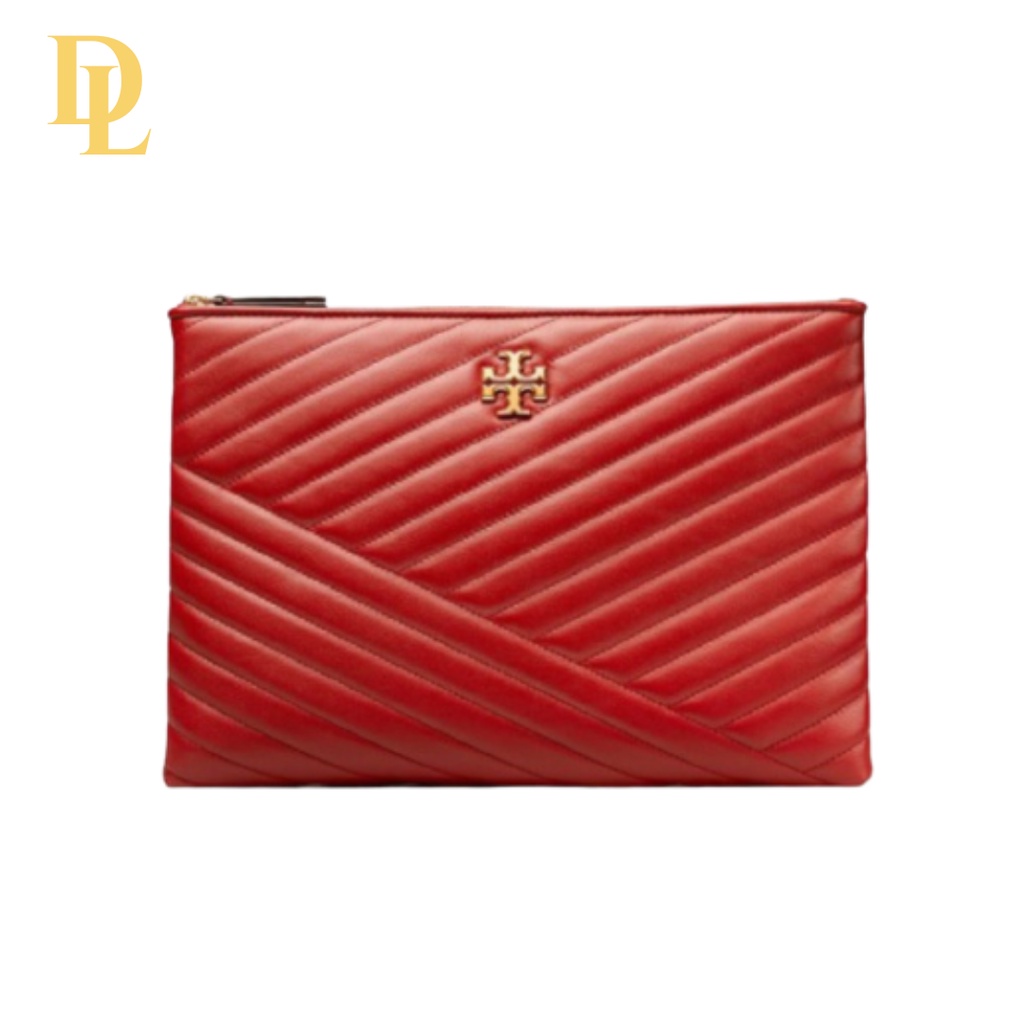 Tory Burch Kira Chevron Pouch Red