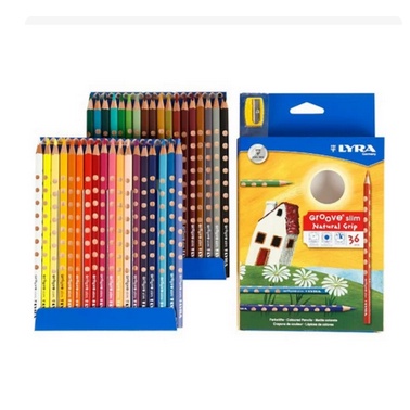 

Lyra Groove Slim Colour Pencil | Pensil Warna Lyra Set 12/24/36 Color | 2821120/2821240/2821360
