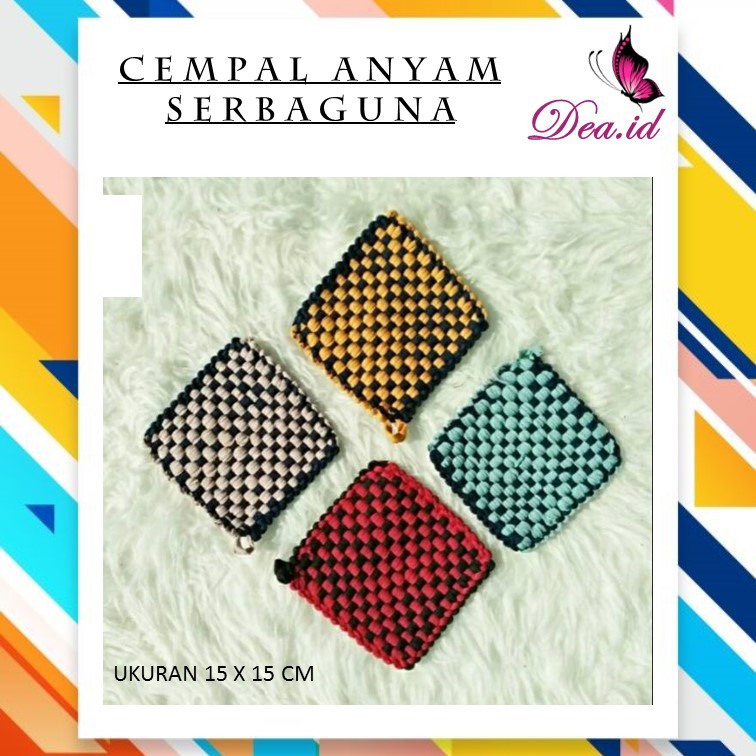 [DEASHOP] CEMPAL / PEGANGAN PENAHAN PANAS / TATAKAN ALAS ANYAM PANCI WAJAN HARGA MURAH